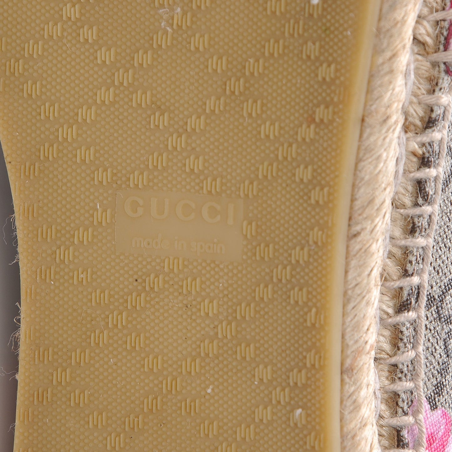 GG Supreme Monogram Blooms Espadrilles 39 Beige Multicolor Dry Rose