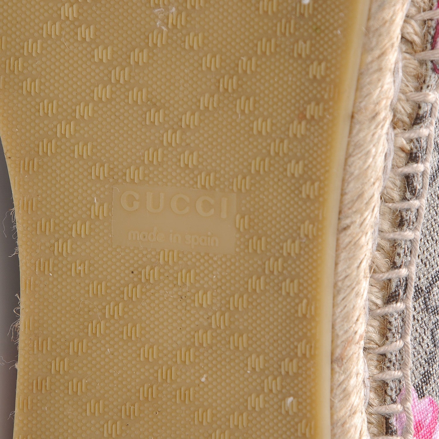 Gucci GG Supreme Monogram Blooms Espadrilles 39 Beige Multicolor Dry Rose 6 of 10