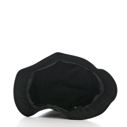 Prada Re-Nylon Rubber Logo Mens Bucket Hat L Black 7 of 8