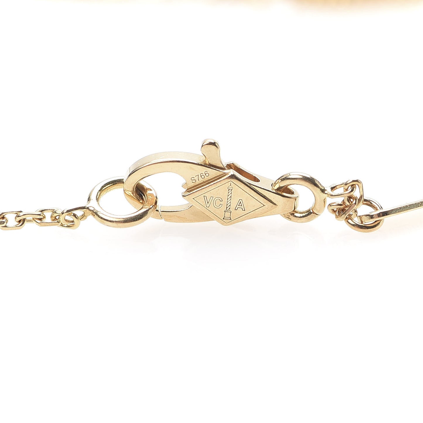 18K Yellow Gold Mother of Pearl Sweet Alhambra Butterfly Bracelet