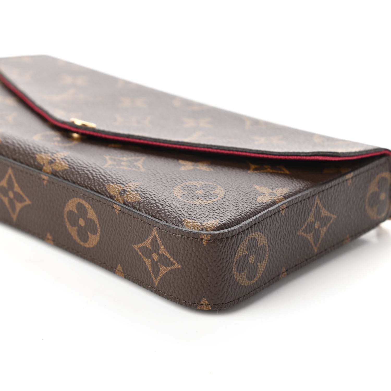 Louis Vuitton Monogram Pochette Felicie Chain Wallet Fuchsia 7 of 11