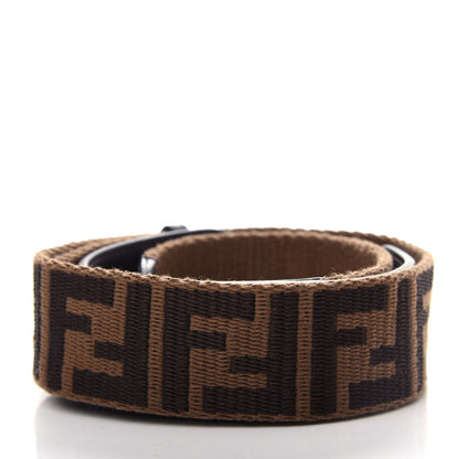 Fendi Ribbon Vitello Century FF 1974 Flat Studded Strap You Fango Marrone Ebano 2 of 5