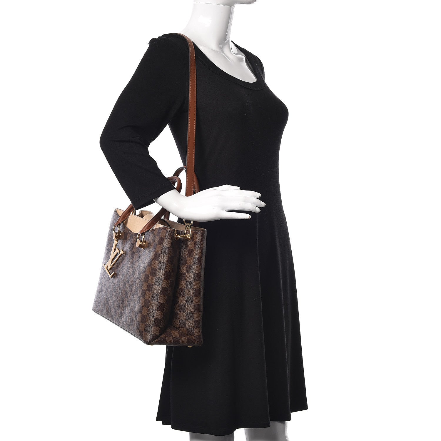 Louis Vuitton Damier Ebene LV Riverside Creme 2 of 10