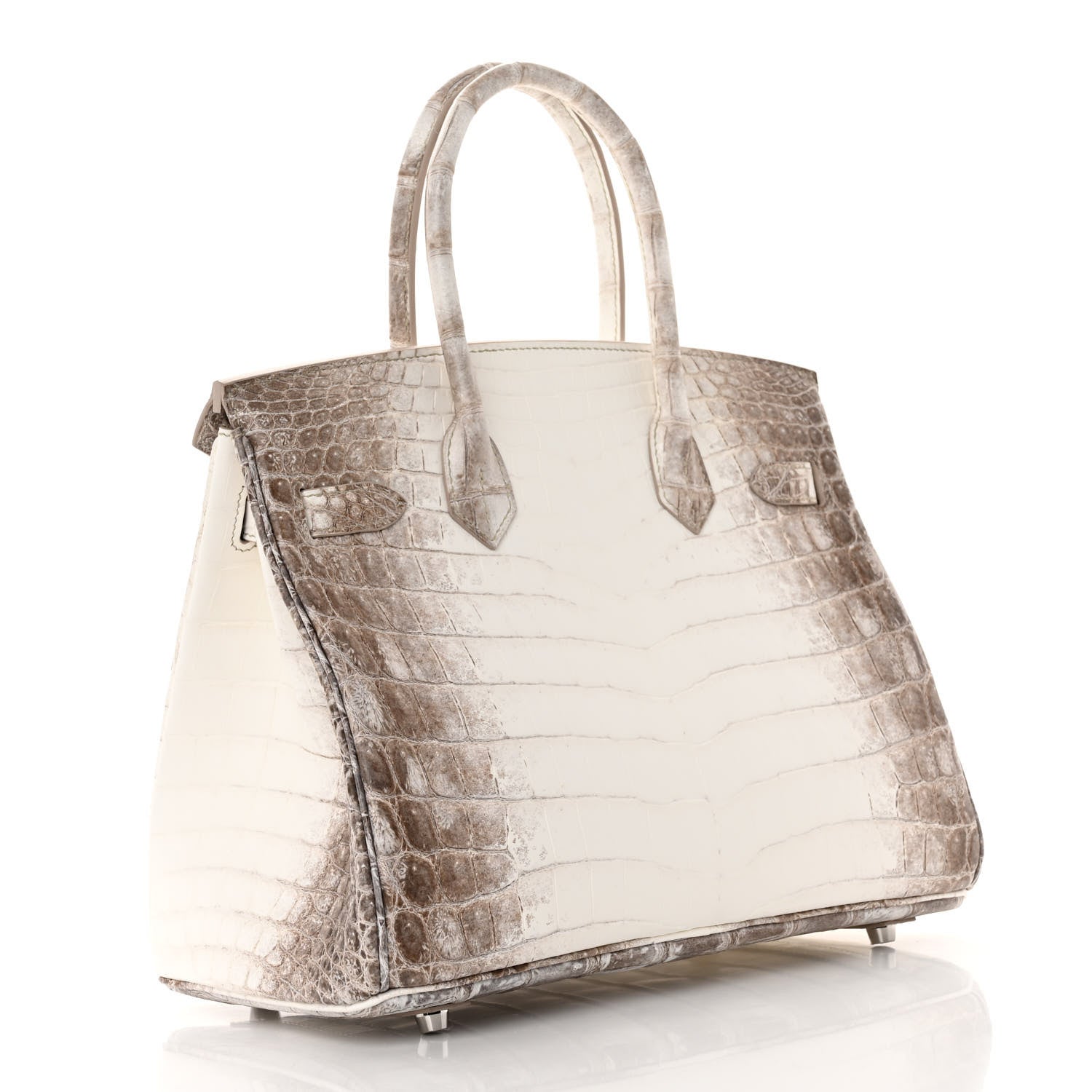 Hermes Matte Niloticus Crocodile Himalaya Birkin 30 Blanc 2 of 12