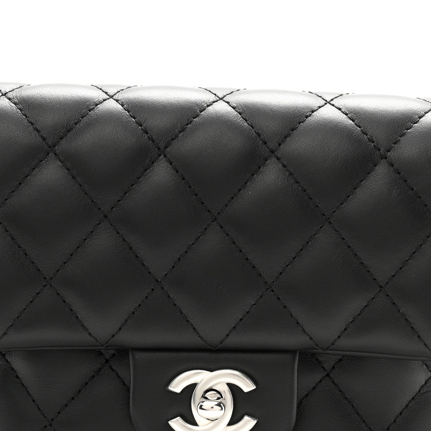 Chanel Calfskin Quilted CC Uniform Flap Belt Bag Black 9 of 11