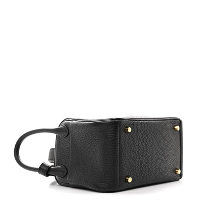 Hermes Taurillon Clemence Mini Lindy 20 Black 5 of 12
