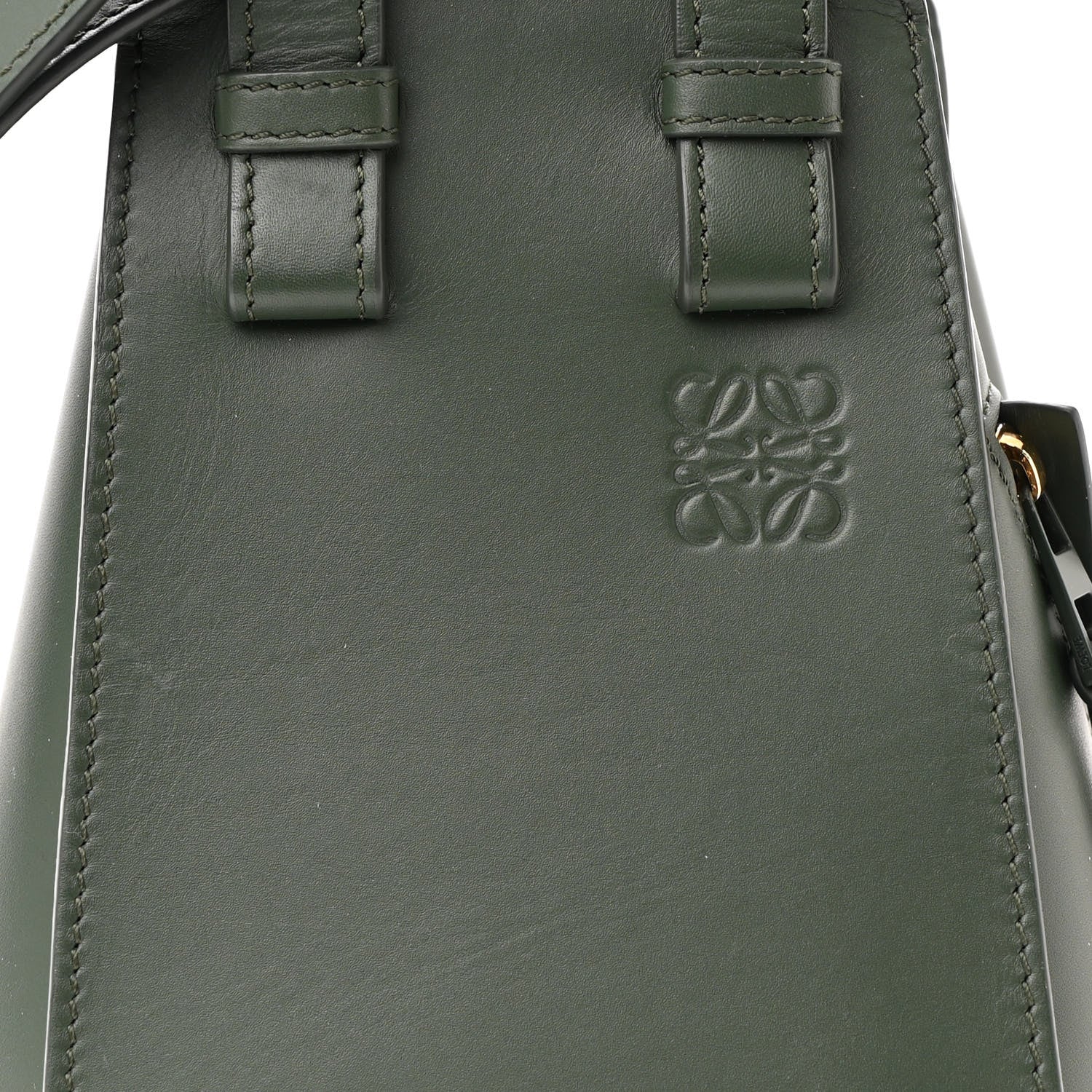 Loewe Calfskin Compact Hammock Shoulder Bag Bottle Green 8 of 11