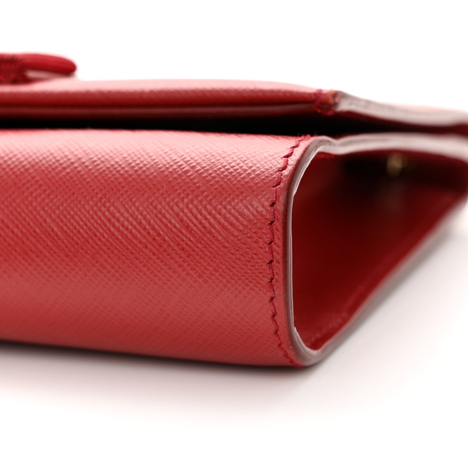 Salvatore Ferragamo Hammered Calfskin Mini Miss Vara Bow Chain Bag Rosso 9 of 11