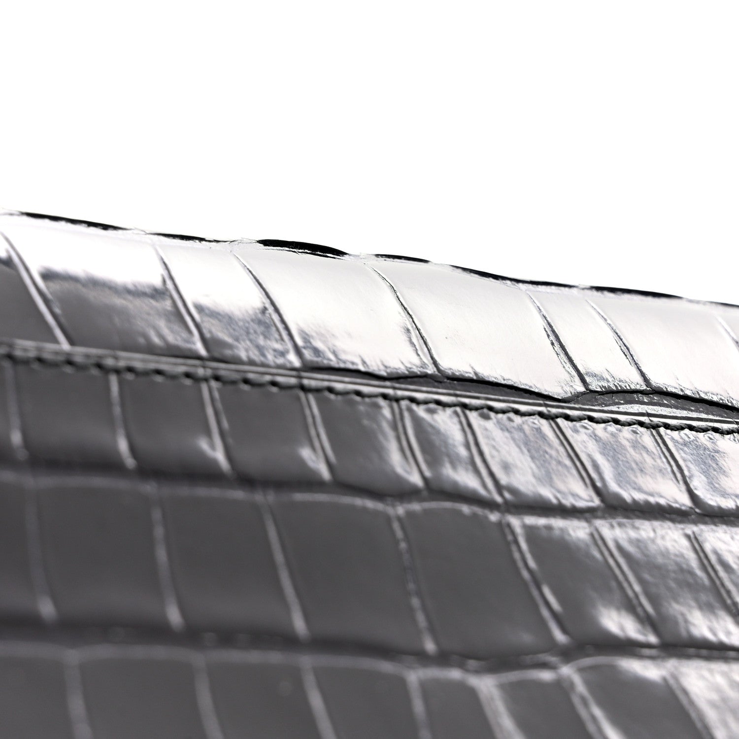 Hermes Shiny Alligator Constance Long Wallet Bleu Marine 10 of 11