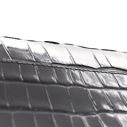 Hermes Shiny Alligator Constance Long Wallet Bleu Marine 10 of 11