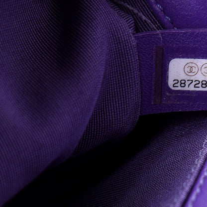 Chanel Calfskin Quilted Small Boy Flap Purple 9 of 10
