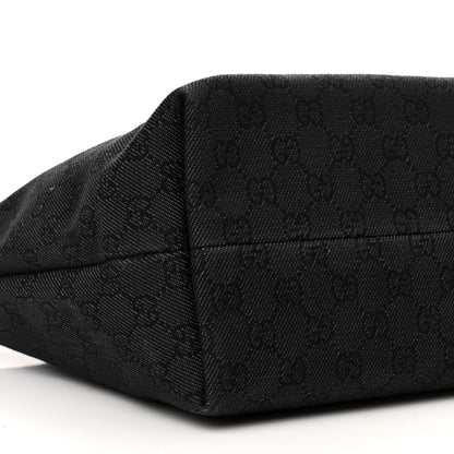 Gucci Denim Monogram Medium Jolicoeur Tote Black 9 of 11