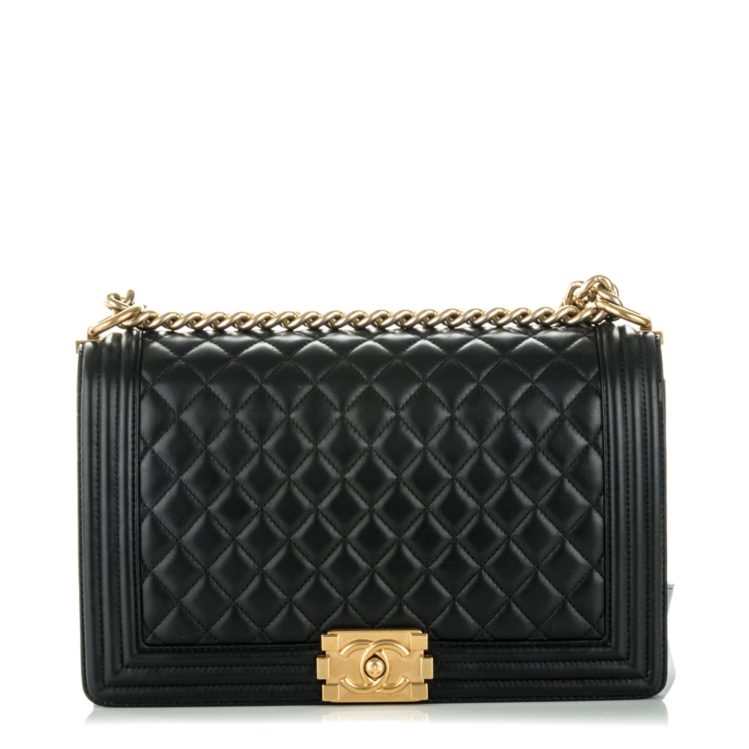 Chanel Lambskin Quilted New Medium Boy Flap Black 1 of 8