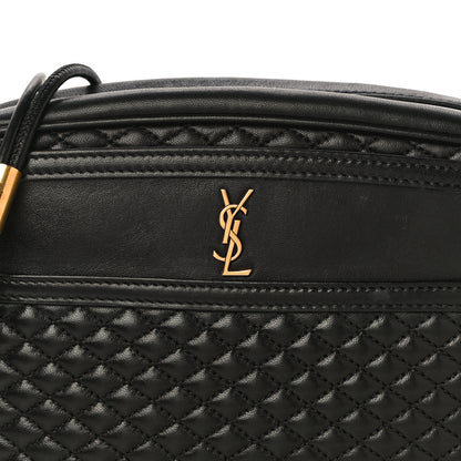 Saint Laurent Lambskin Quilted Victoire Camera Bag Black 8 of 22