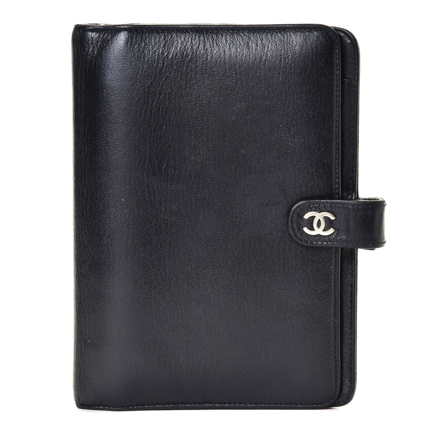 Chanel Goatskin Medium Ring Agenda Planner Black 1 of 12