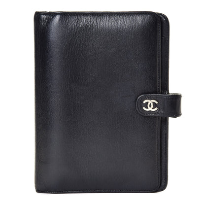 Chanel Goatskin Medium Ring Agenda Planner Black 1 of 12