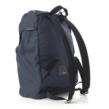 Saint Laurent Canvas Moon Backpack Navy 3 of 10