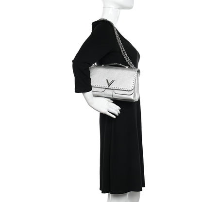 Louis Vuitton Cuir Plume Ecume Very Chain Bag Argent 2 of 10