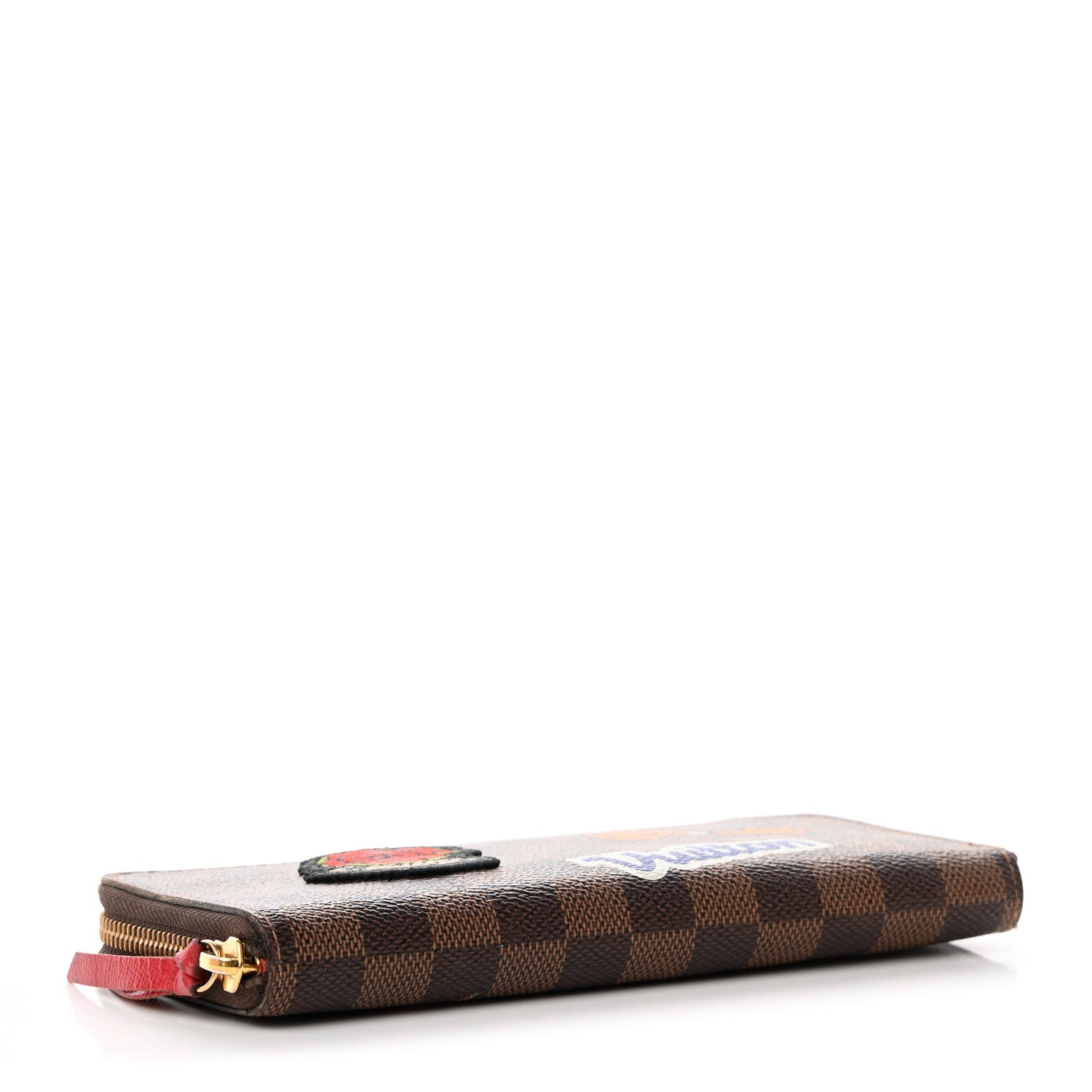 Louis Vuitton Damier Ebene Patches Clemence Wallet 4 of 14