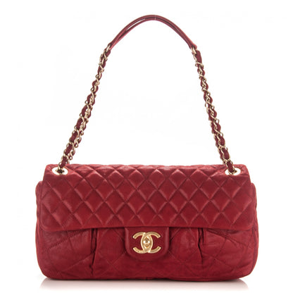 Chanel Iridescent Calfskin Large Chic Quilt Flap Rouge 1 of 7