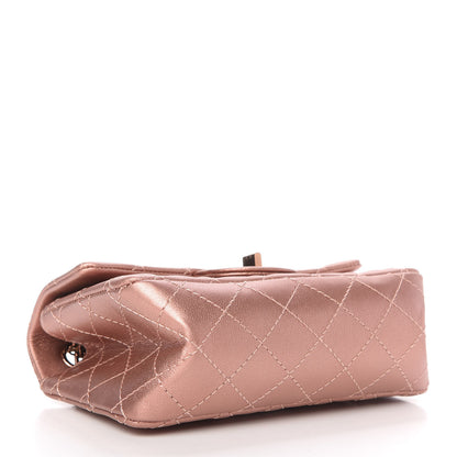 Chanel Metallic Grained Calfskin Quilted 2.55 Reissue Mini Flap Copper Pink 4 of 10