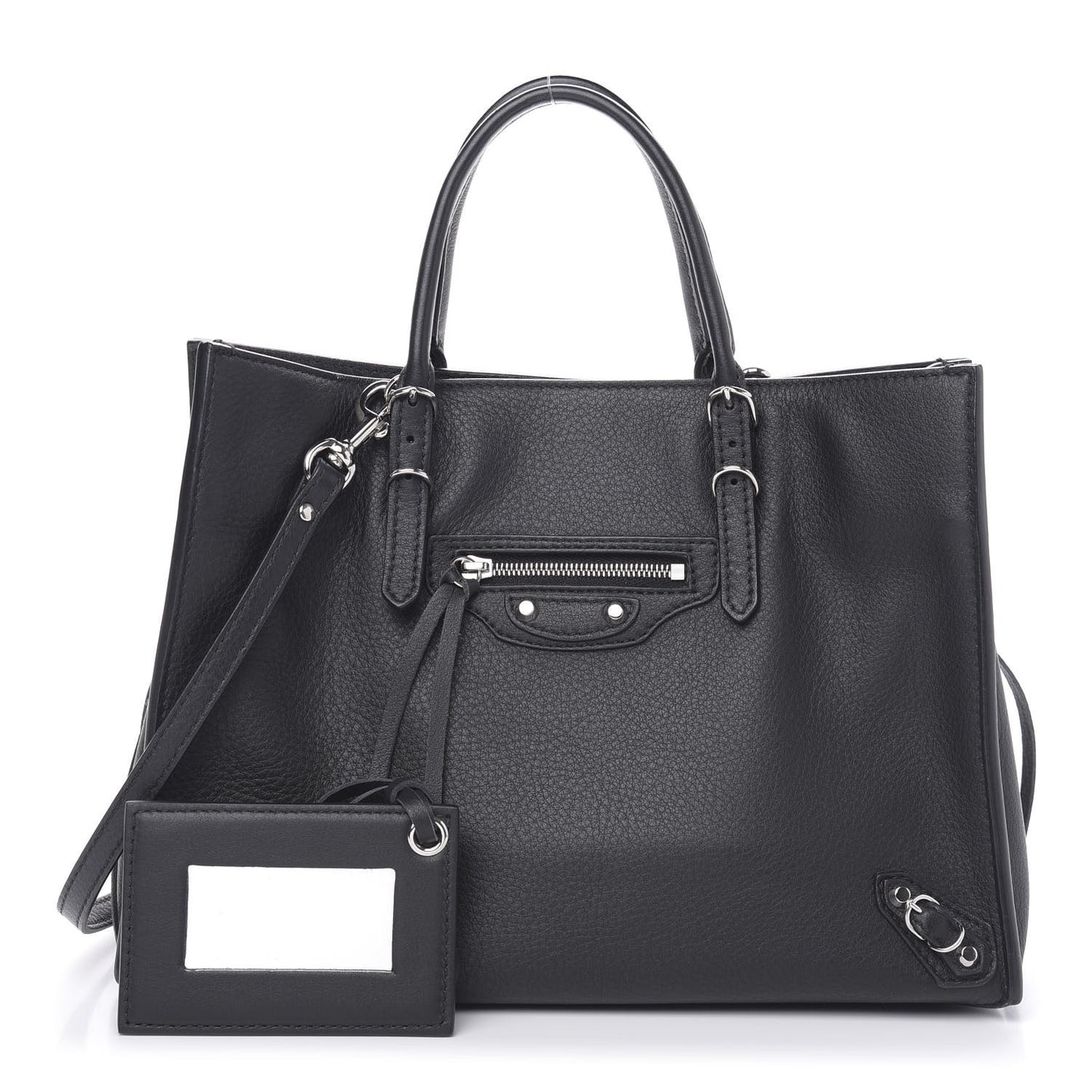 Veau Papier A6 Zip Around Tote Black