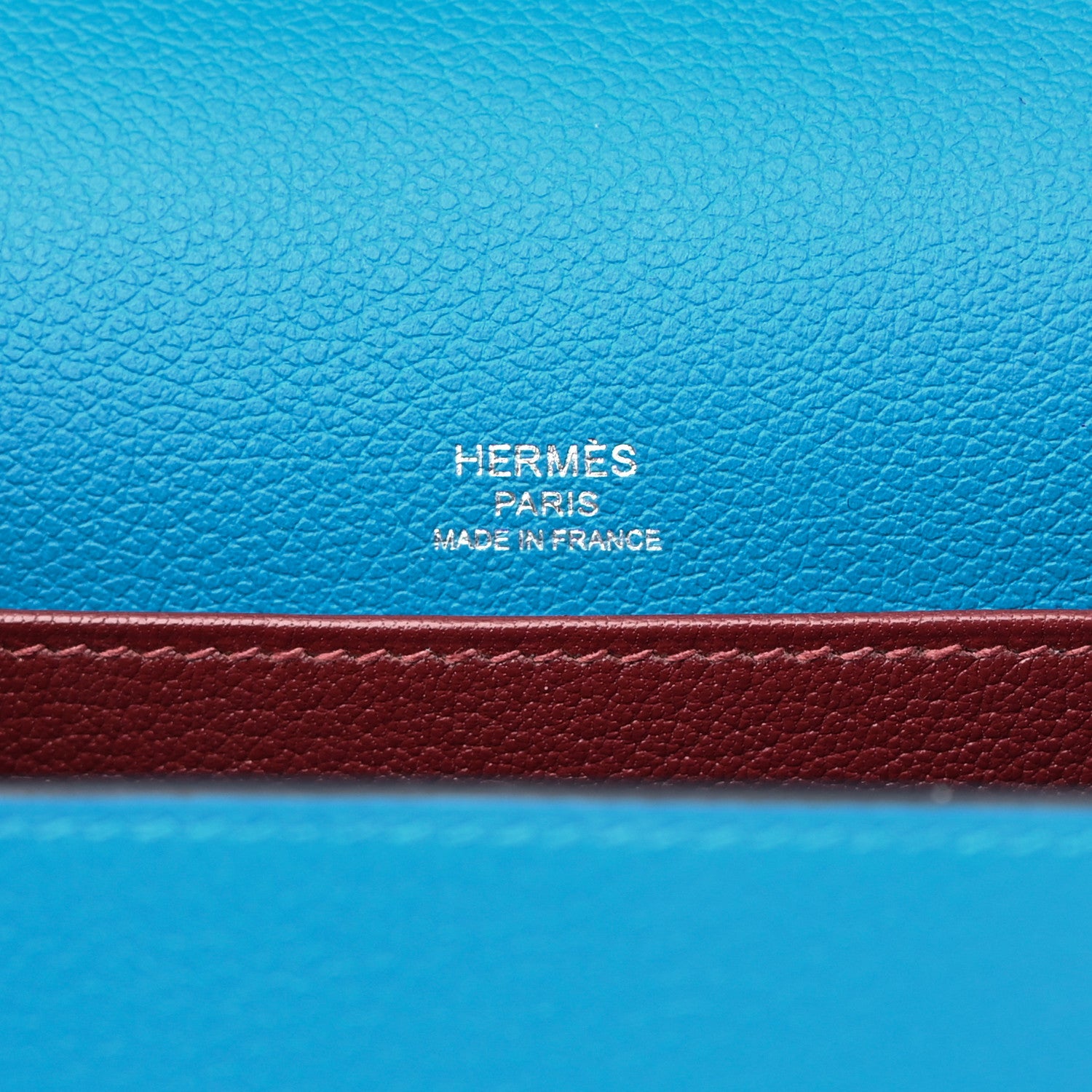 Hermes Evercolor Verso Mini Sac Roulis Bleu Frida Rouge H 6 of 9
