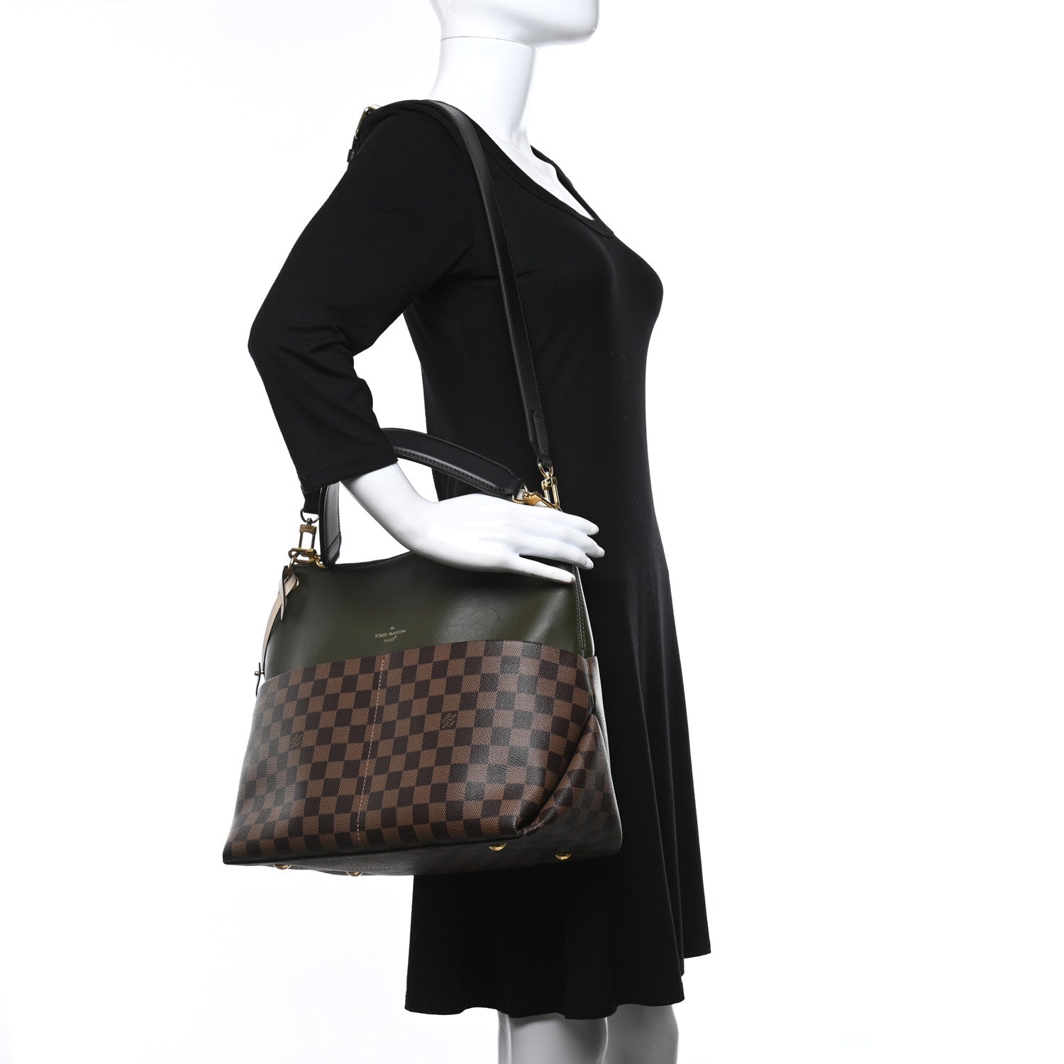Louis Vuitton Damier Ebene Calfskin Maida Khaki 2 of 8