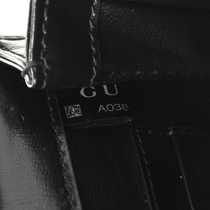 Gucci Boarded Dyana Lux Calfskin Web Monochrome Mini Bamboo 1947 Top Handle Bag Black 6 of 9