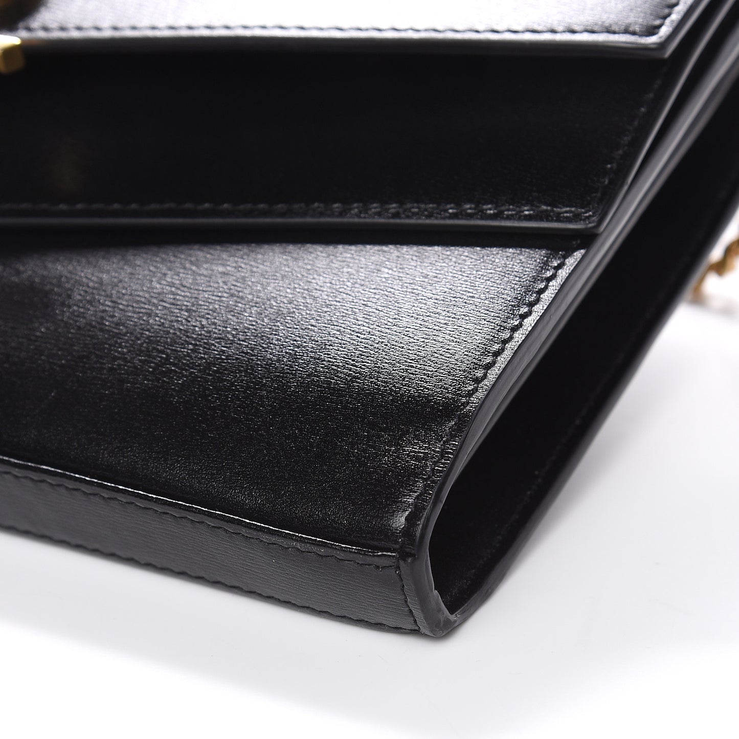 Smooth Calfskin Monogram Sulpice Chain Wallet Black
