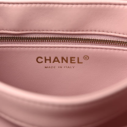 Chanel Lambskin Quilted Small Trendy Chain CC Flap Dual Handle Bag Light Pink 6 of 9
