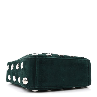 Khaite Suede Studded Small Elena English Green 3 of 9