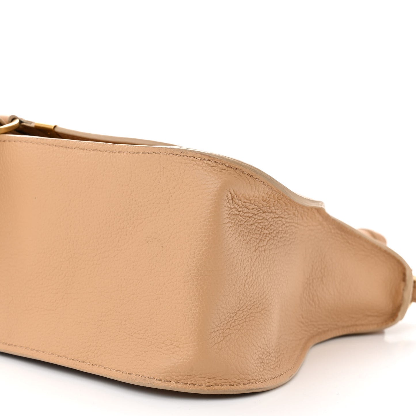 Calfskin Braided Medium Marcie Double Carry Milky Brown