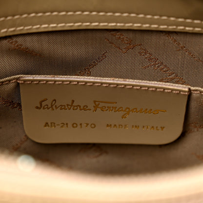Salvatore Ferragamo Brushed Calfskin Gancini Hobo Beige 6 of 10