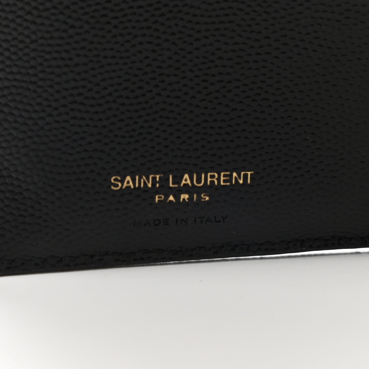 Grain De Poudre Matelasse Chevron Monogram Zipped Two-Part Wallet Black