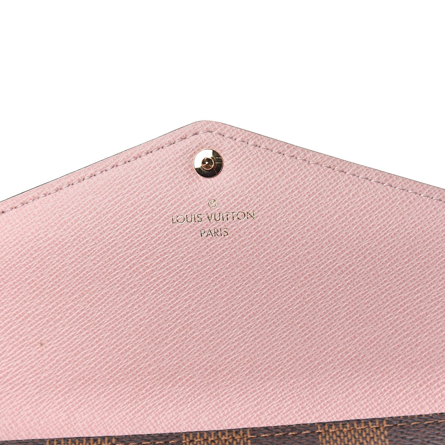 Damier Ebene Sarah Wallet NM Rose Ballerine