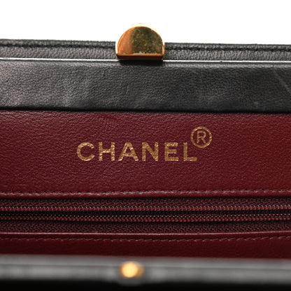 Chanel Lambskin Quilted Top Handle Bag Black 5 of 10