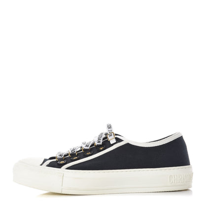 Christian Dior Canvas Walk'N'Dior Low Top Sneakers 38 Black 1 of 9