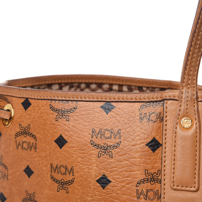 MCM Visetos Large Liz Reversible Shopper Tote Cognac 19 of 23