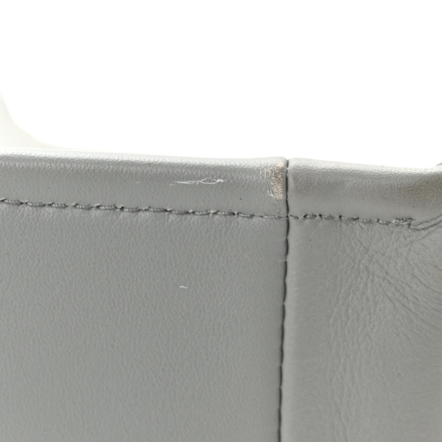 Calfskin Embossed Medium Book Tote Grey