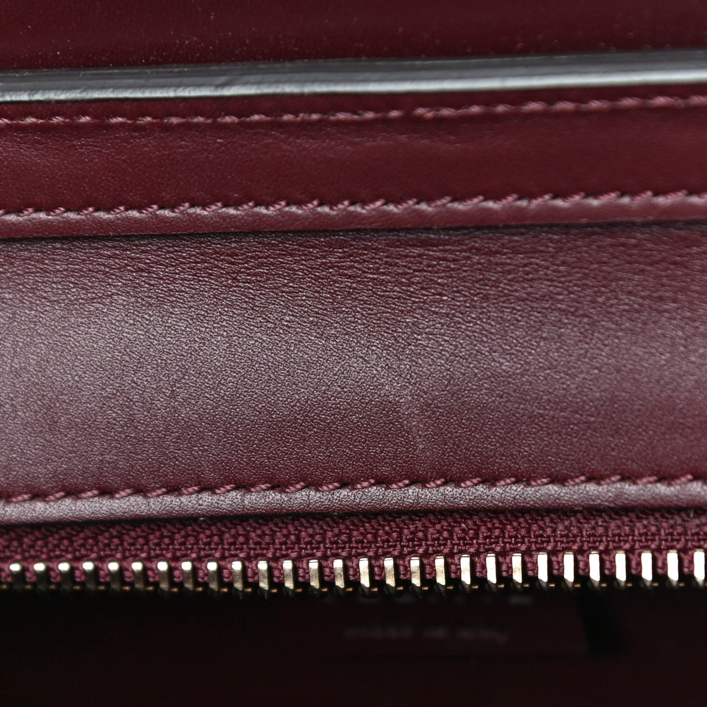 Goatskin Nano Luggage Burgundy