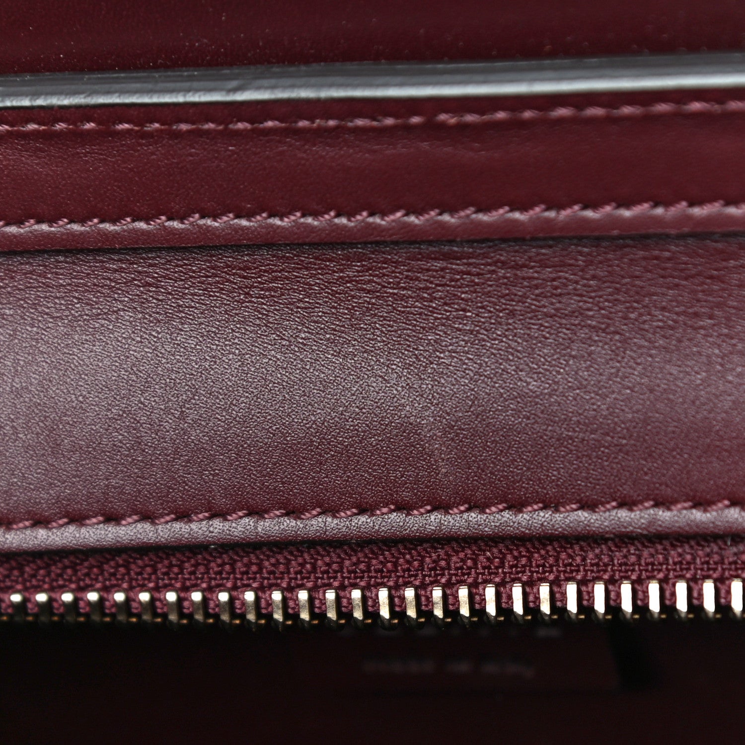 Celine Goatskin Nano Luggage Burgundy 12 of 13
