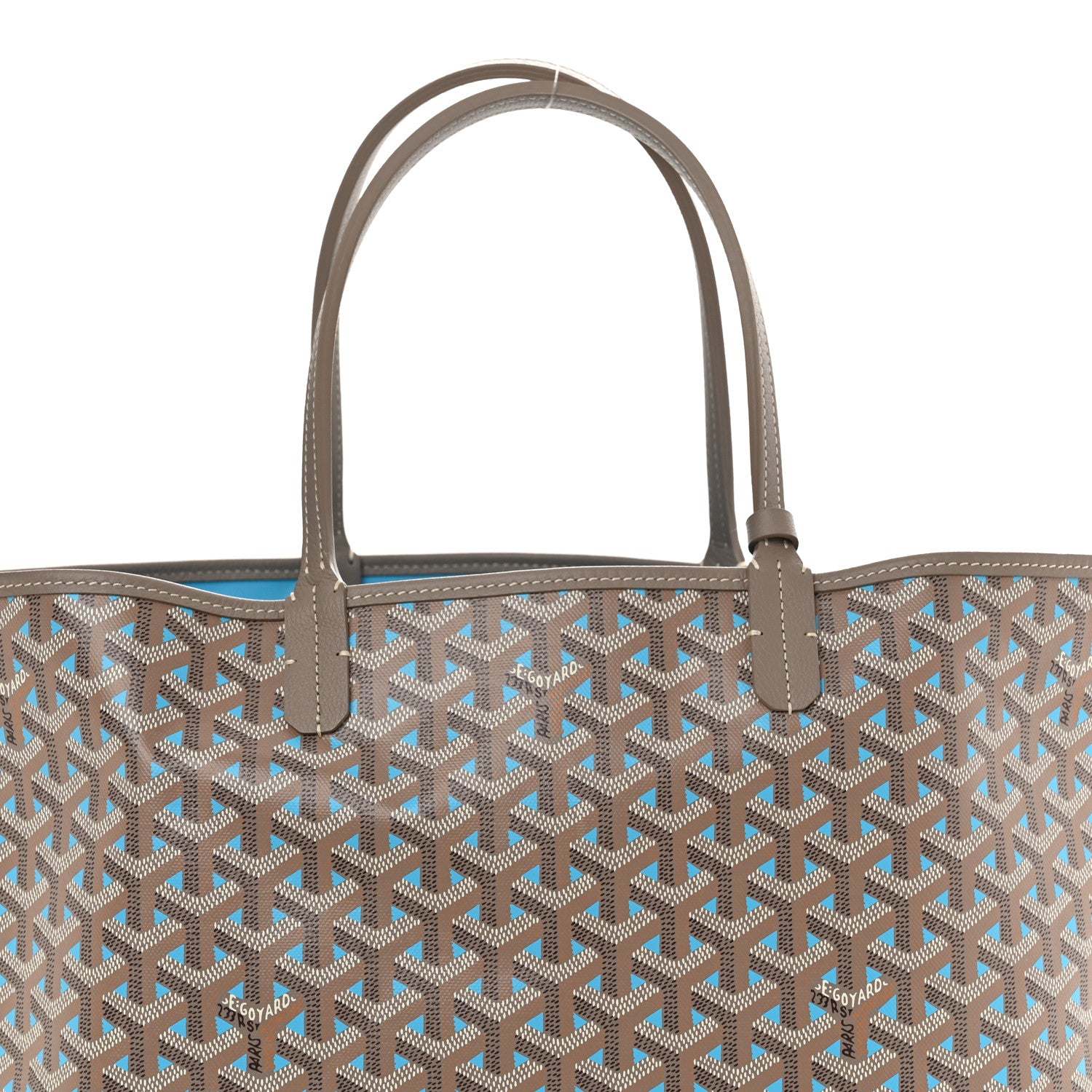 Goyard Goyardine Saint Louis Claire Voie PM Grege Turquoise 10 of 12