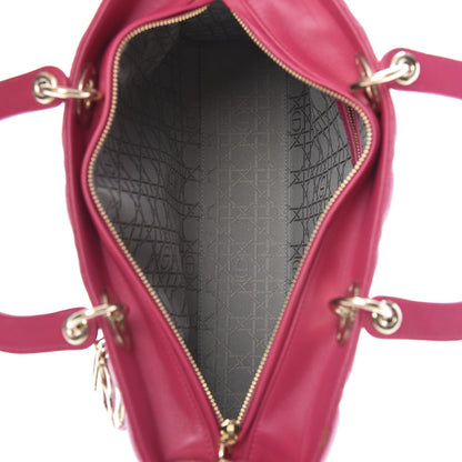 Christian Dior Lambskin Cannage Large Lady Dior Pink 5 of 14