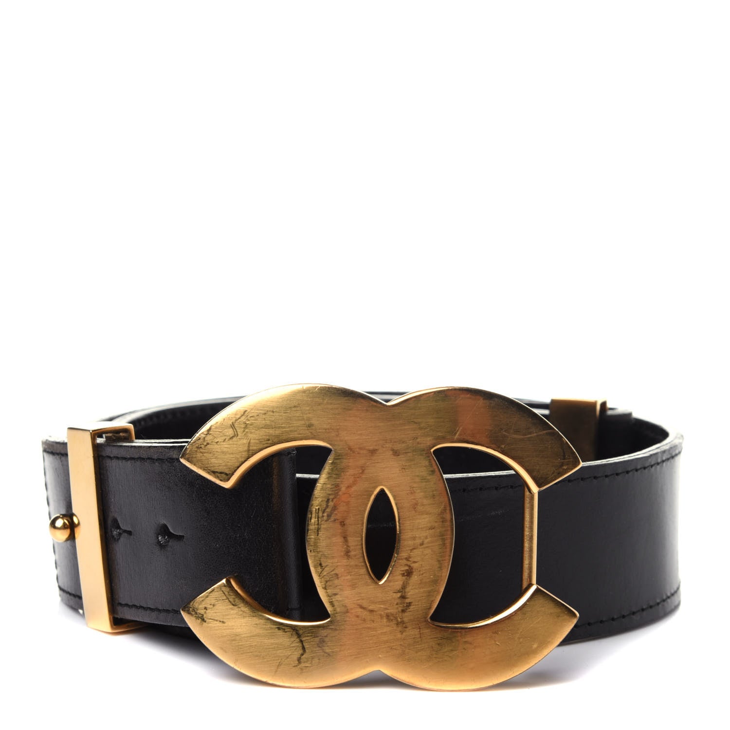 Chanel Calfskin CC Belt 75 30 Black 1 of 4