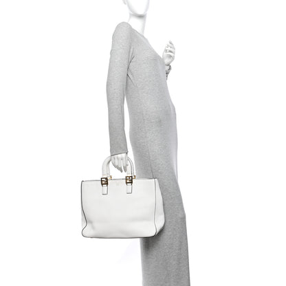 Fendi Vitello Glacier Medium FF Tote White 2 of 12