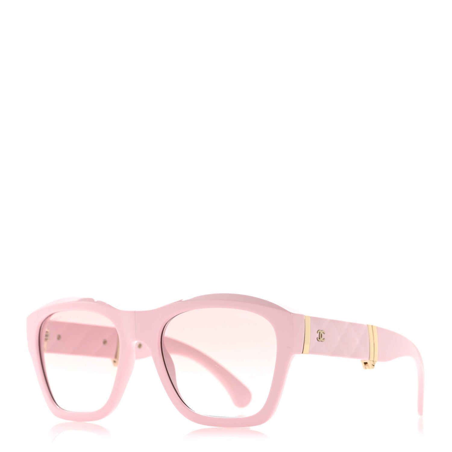 Chanel Acetate Crystal Folding Square Sunglasses 71692 Pink 1 of 8