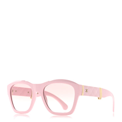 Chanel Acetate Crystal Folding Square Sunglasses 71692 Pink 1 of 8