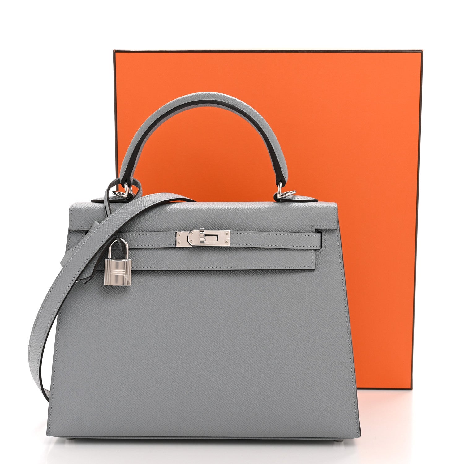 Hermes Epsom Kelly Sellier 25 Gris Pantin 1782034 – FASHIONPHILE