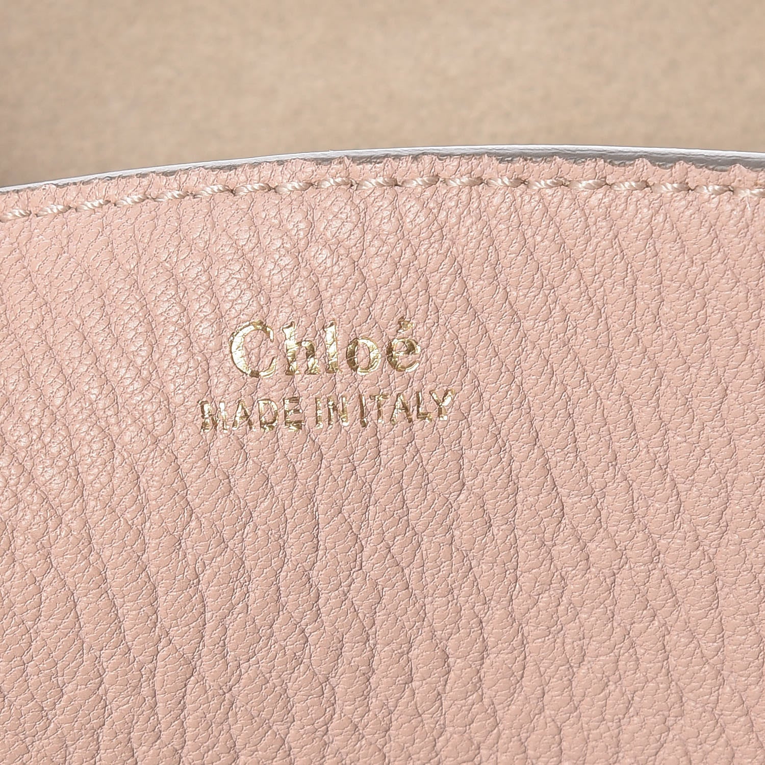 Chloe Grained Lambskin Drew Shoulder Bag Cement Pink 8 of 9